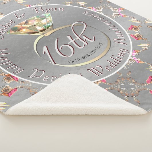 16de Jubileum van het Weddenschap Wax, Peridot & S Sherpa Deken (3/4)