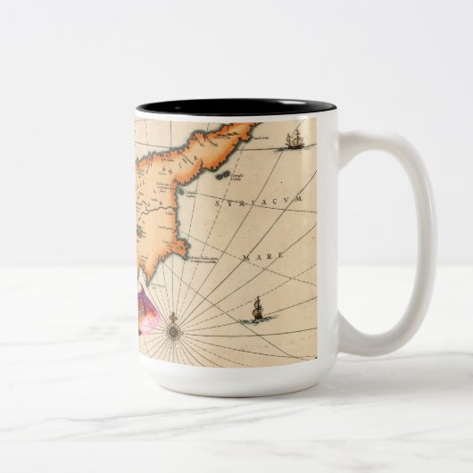 16e/17e eeuw Nautical Map Mok (Rechts)