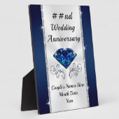 16e, 65e, 22e bruiloft Jubileum cadeaus voor haar Fotoplaat (Zijkant)