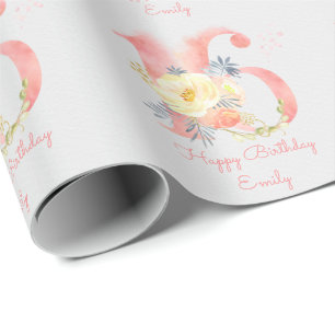 16e aanloopnummer 16 Aangepast Cadeaupapier