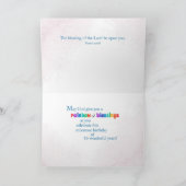 16e anniversaire Carte religieuse Bénédiction arc- (Intérieur)