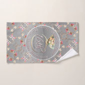 16e anniversaire de Mariage Cire, Statice, & Perid (Serviette à main)