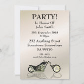 16e anniversaire Flaming Moto party invitation (Dos)