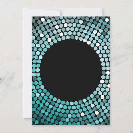 16e anniversaire Invitation Parties scintillant no (Dos)