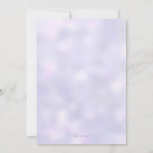 16e anniversaire Invitation violet et or (Dos)