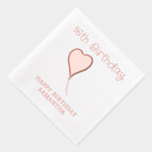 16e anniversaire Nom du coeur Âge (Droite)