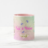 16e anniversaire papillon de jardin Mug (Centre)