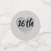 16e anniversaire table confetti (Petit recto)