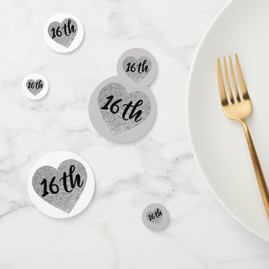 16e anniversaire table confetti (Groupe)