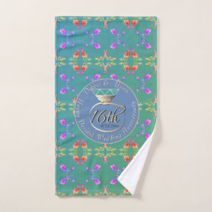 16e bruiloft Jubileum Peridot Handdoek
