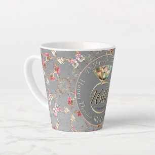 16e bruiloft Jubileum Peridot & Silver Latte M Mok