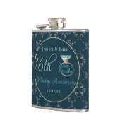 16e bruiloft Jubileum Peridot Silvery Heupfles (Links)