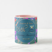 16e bruiloft Jubileum Wax, Statice & Peridot Mok (Midden)