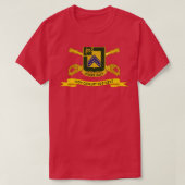 16e Cavalerie Regiment w Br Ribbon T-shirt (Design voorkant)