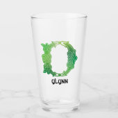 16e eeuw Celtic Knot Capital Letter D Glas (Voorkant)