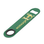 16e eeuw Celtic Knot Decorative Capital A Speed Flessenopener (Achterkant Gekanteld)