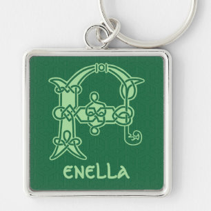 16e eeuw Celtic Knot Decorative Capital F Sleutelhanger