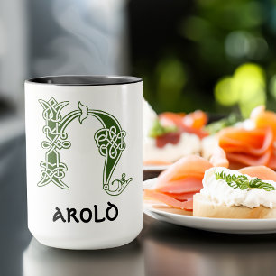 16e eeuw Celtic Knot Decorative Capital H Mok