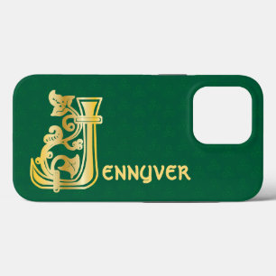 16e eeuw Celtic Knot Decorative Capital J iPhone 13 Pro Hoesje