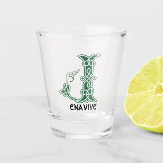 16e eeuw Celtic Knot Decorative Capital J Shot Glas