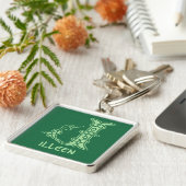 16e eeuw Celtic Knot Decorative Capital J Sleutelhanger (Zijkant)