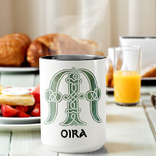 16e eeuw Celtic Knot Decorative Capital M Mok