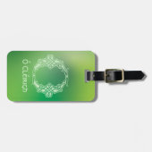 16e eeuw Celtic Knot Decorative Capital O Bagagelabel (Voorkant horizontaal)