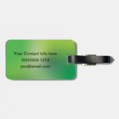 16e eeuw Celtic Knot Decorative Capital O Bagagelabel (Achterkant horizontaal)