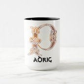 16e eeuw Celtic Knot Decorative Capital P Mok (Midden)