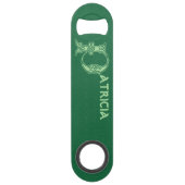 16e eeuw Celtic Knot Decorative Capital P Speed Flessenopener (Achterkant)