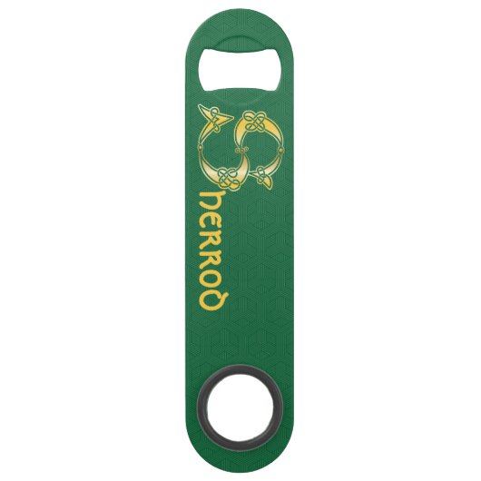 16e eeuw Celtic Knot Decorative Capital S Speed Flessenopener (Voorkant)