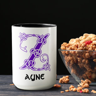 16e eeuw Celtic Knot Decorative Capital Z Mok