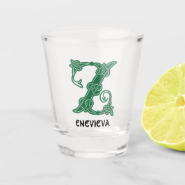 16e eeuw Celtic Knot Decorative Capital Z Shot Glas