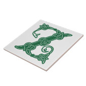 16e eeuw Celtic Knot Decorative Capital Z Tegeltje (Zijkant)
