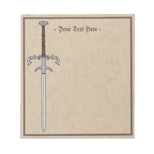 16e eeuw Learing/Processioneel zwaard Notitieblok