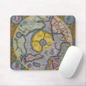 16e eeuw Mercator North Pole Map Muismat (Met muis)