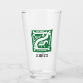 16e eeuw Mythic Creatures Decorative Capital Z Glas (Voorkant)