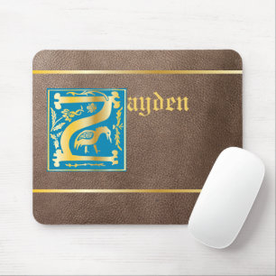 16e eeuw Mythic Creatures Decorative Capital Z Muismat