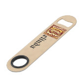 16e eeuw Mythische creaties Decoratief Kapitaal B Speed Flessenopener (Voorkant Gekanteld)