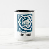 16e eeuw Mythische creaties Decoratief Kapitaal Q Mok (Midden)