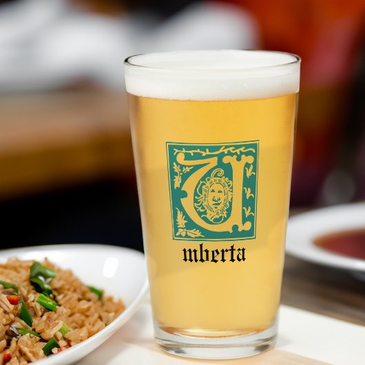 16e eeuw Mythische creaties Decoratief Kapitaal U Glas