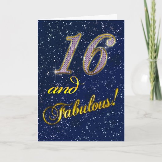 16e fête d'anniversaire Invitation (Devant)