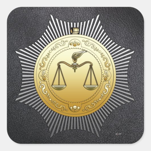 16e graad: Prins van Jeruzalem Vierkante Sticker (Voorkant)