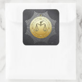 16e graad: Prins van Jeruzalem Vierkante Sticker (Tas)