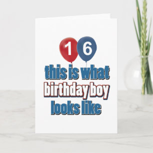 16e jaar design kaart