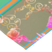 16e Jubileum kaarsen & Statice tafelkleed (Gekanteld)