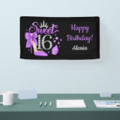 16e verjaardag. 16 zoete meisjes spandoek (Beurs)