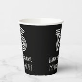 16e verjaardag — Art Deco Geïnspireerde look "16" Papieren Bekers (Links)