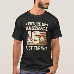 16e verjaardag Baseball Gift voor 16-jarige verjaa T-shirt