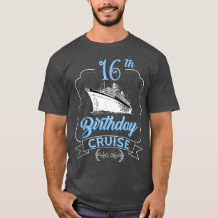 16e verjaardag cruiseschip dat Tiener jongens verz T-shirt